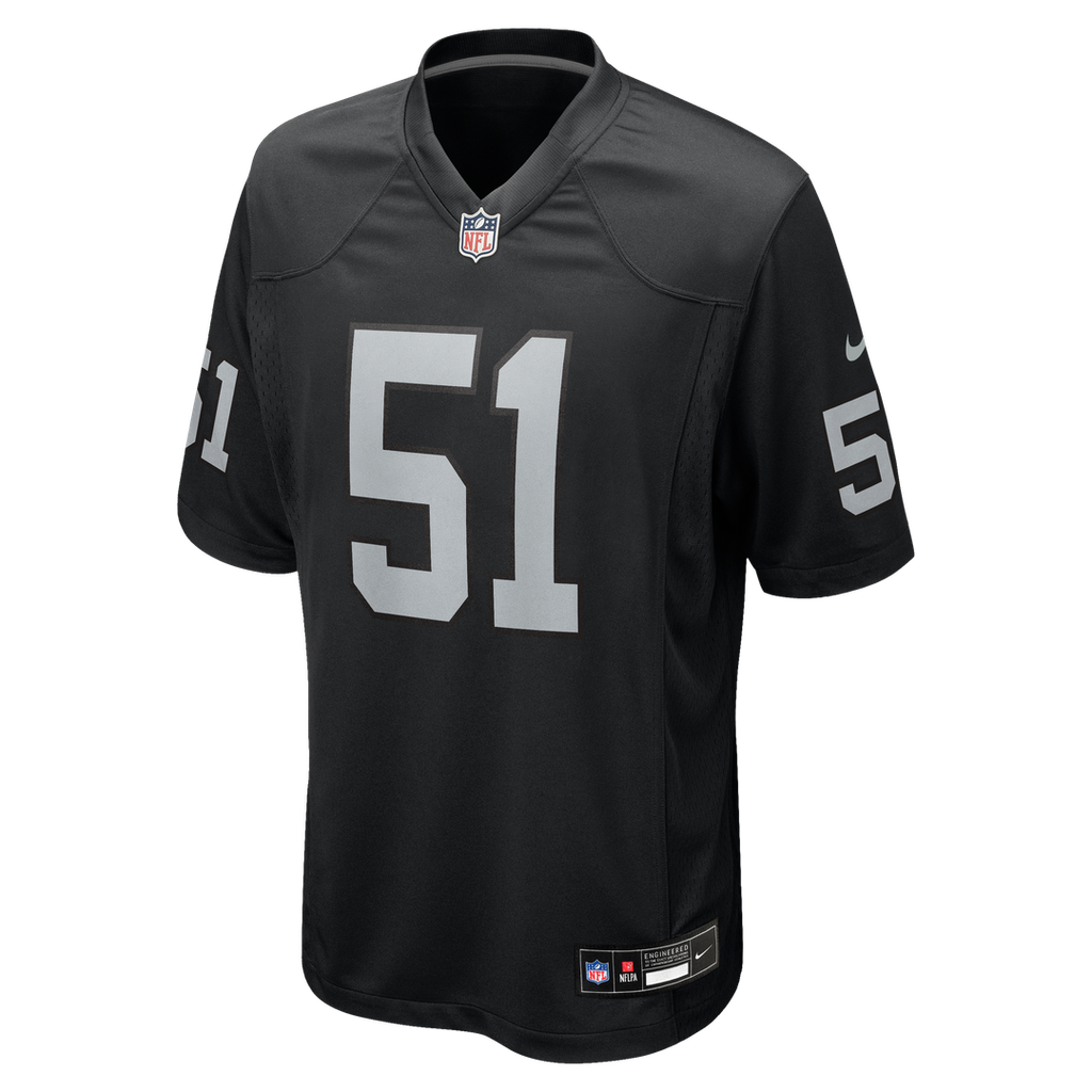 Malcolm Koonce Las Vegas Raiders Black Game Jersey