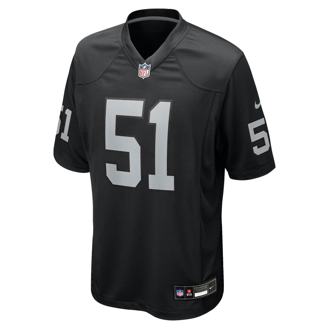 Malcolm Koonce Las Vegas Raiders Black Game Jersey