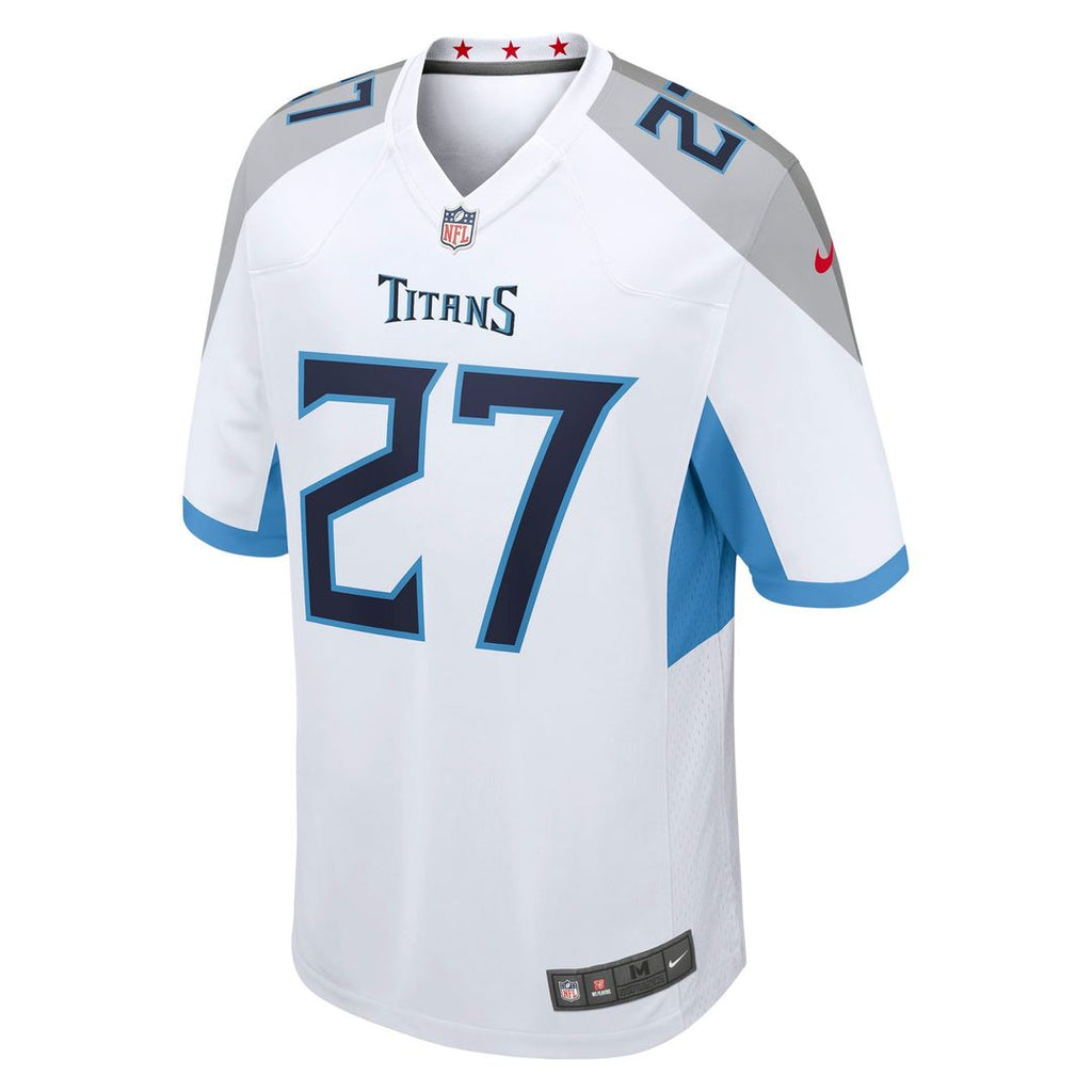 Eddie George Tennessee Titans White Retired Player Game Jersey
