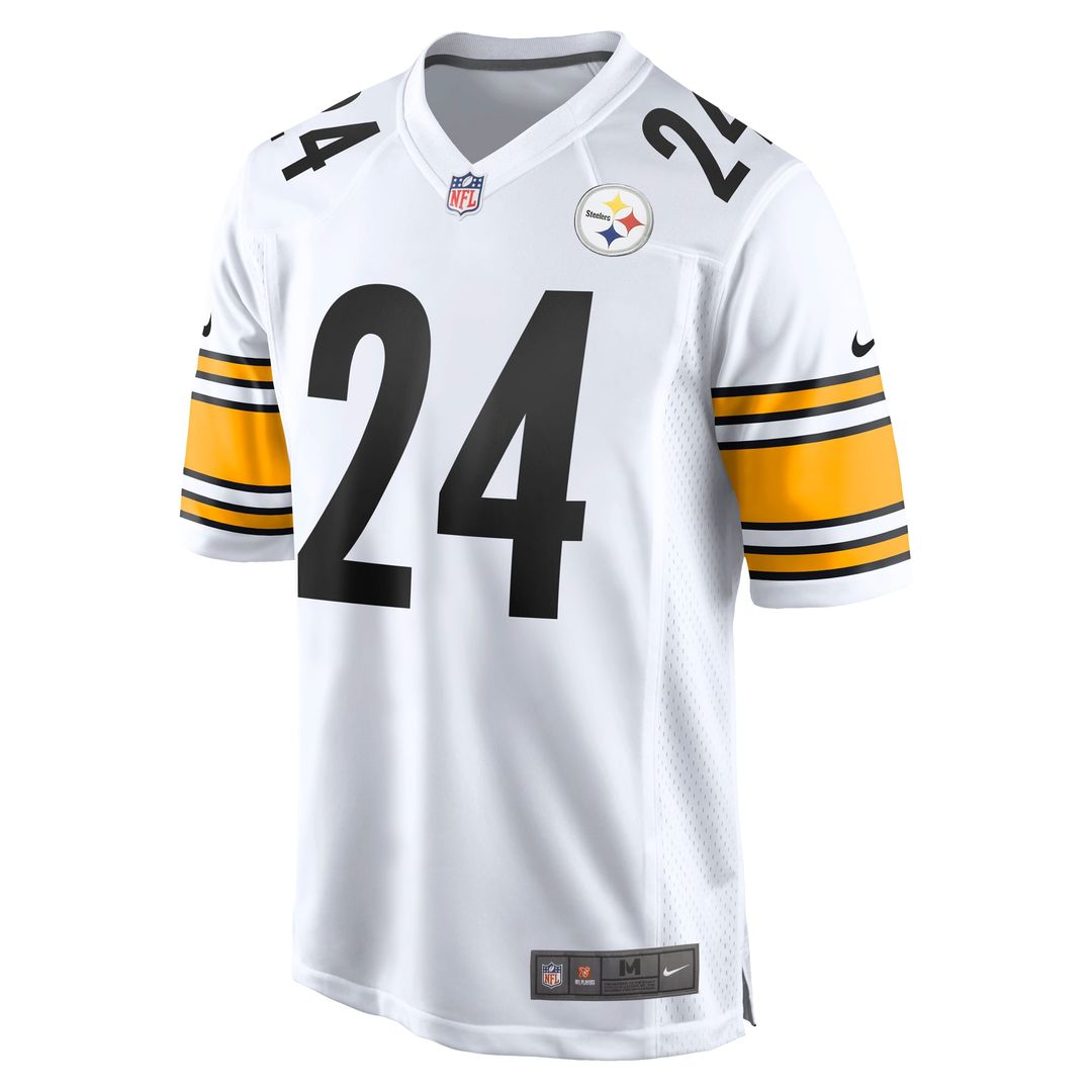 Joey Porter Jr. Pittsburgh Steelers White Away Game Jersey