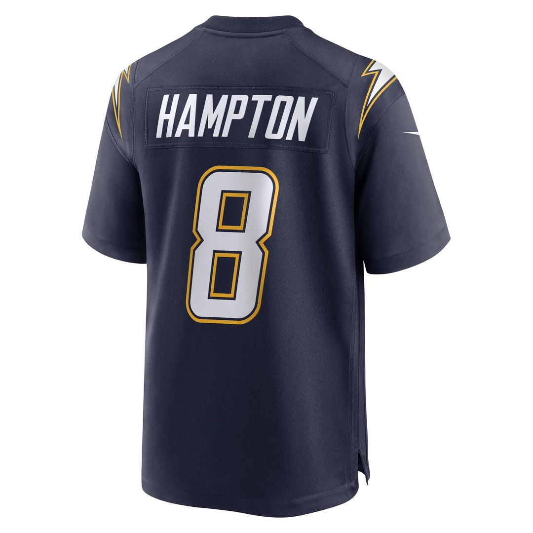 Omarion Hampton Los Angeles Chargers Navy Alternate Super Chargers Game Player Jersey