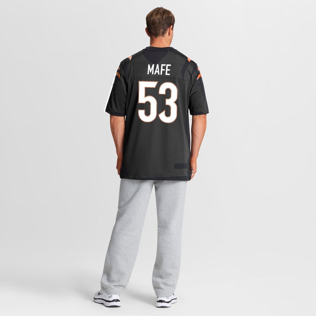 Boye Mafe Cincinnati Bengals Black Team Game Jersey