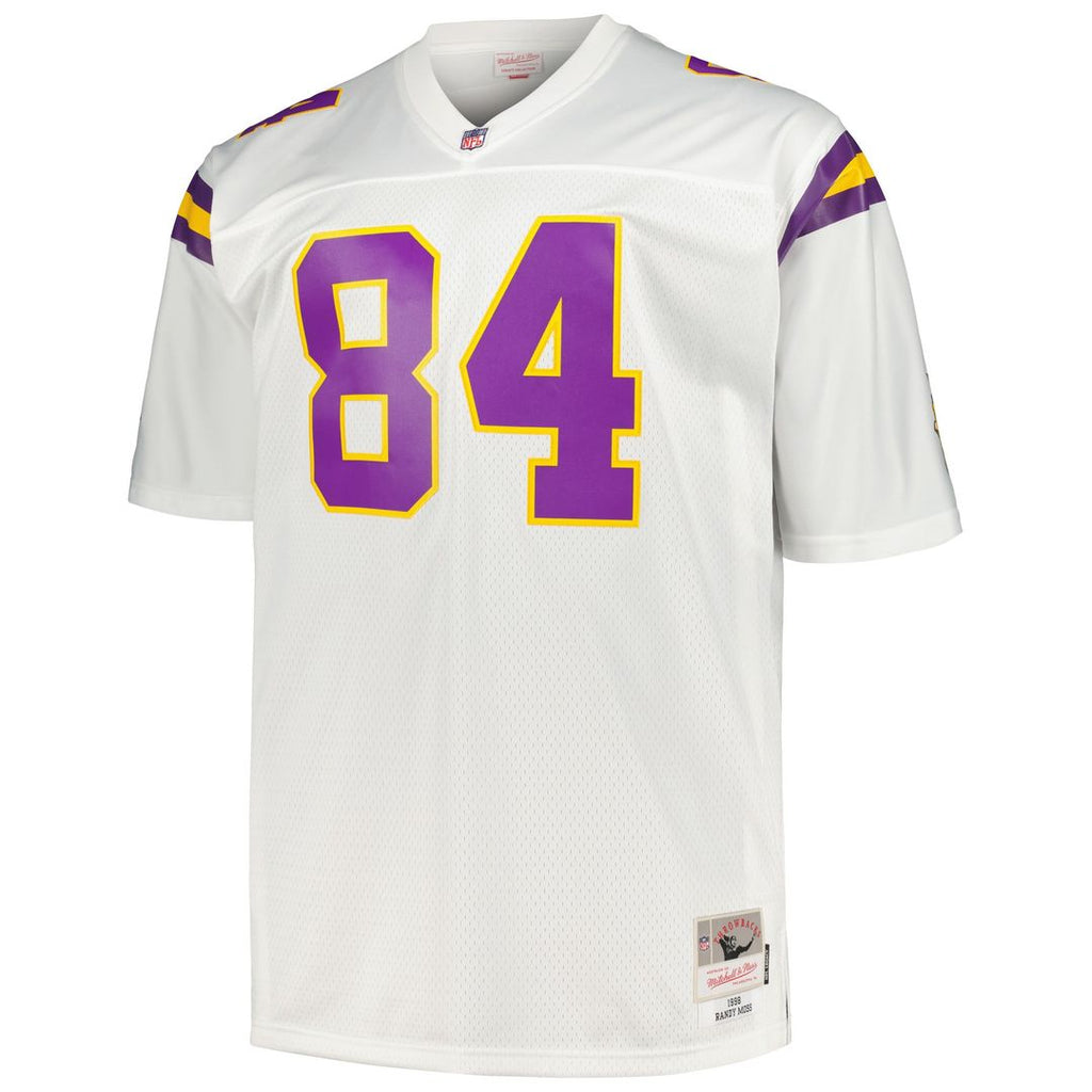Randy Moss Minnesota Vikings White Big & Tall 1998 Legacy Retired Player Jersey