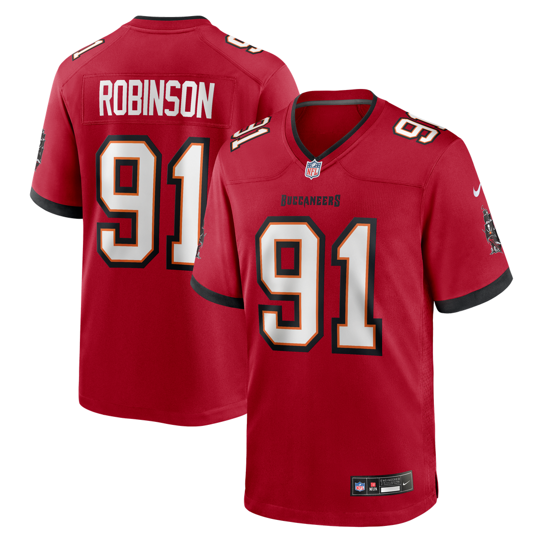 A'Shawn Robinson Tampa Bay Buccaneers Red Team Game Jersey