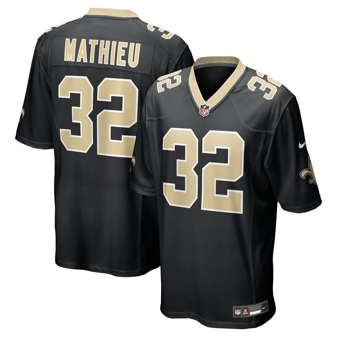 Tyrann Mathieu New Orleans Saints Black Game Jersey
