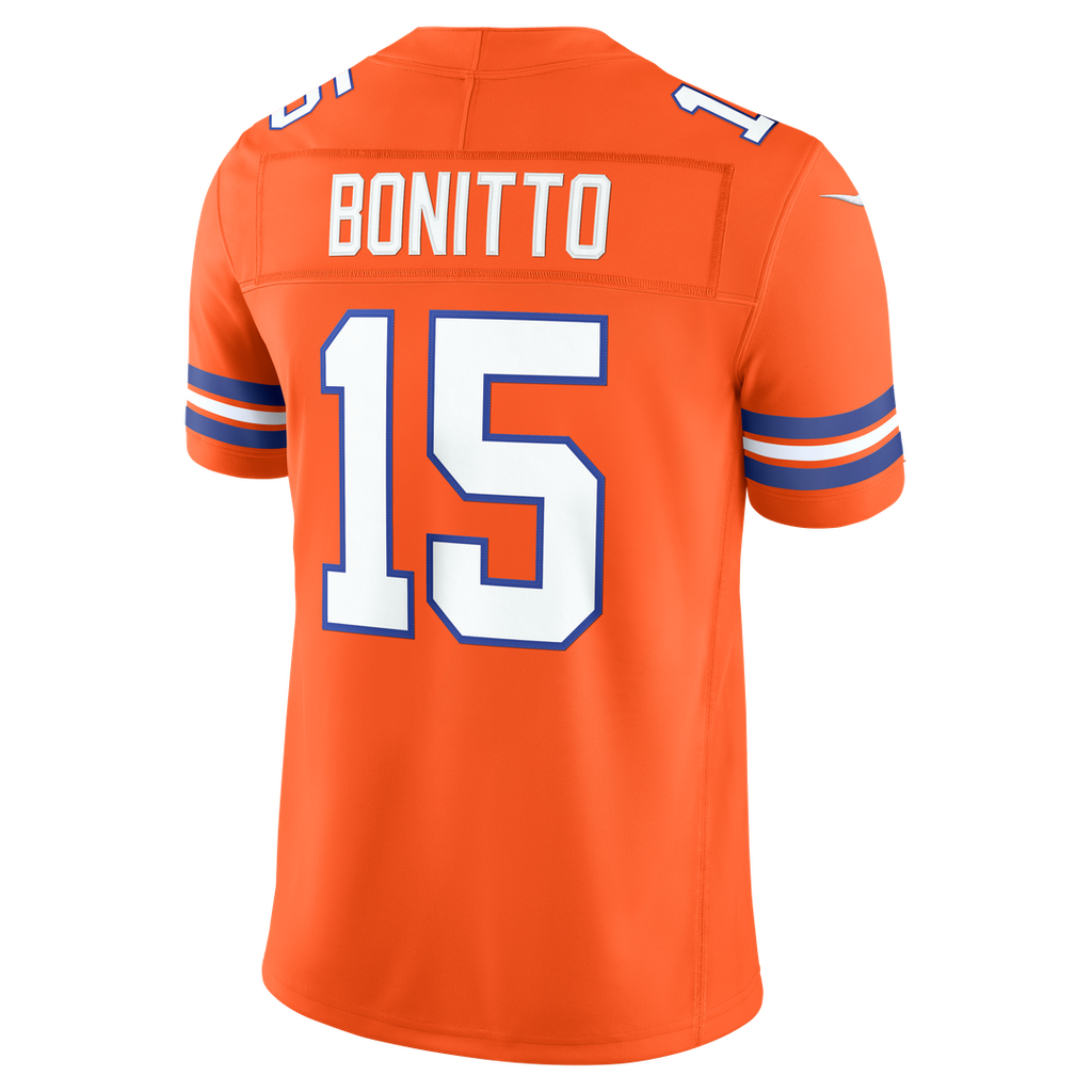 Nik Bonitto Denver Broncos Navy Alternate Vapor F.U.S.E. Stitched Limited Jersey