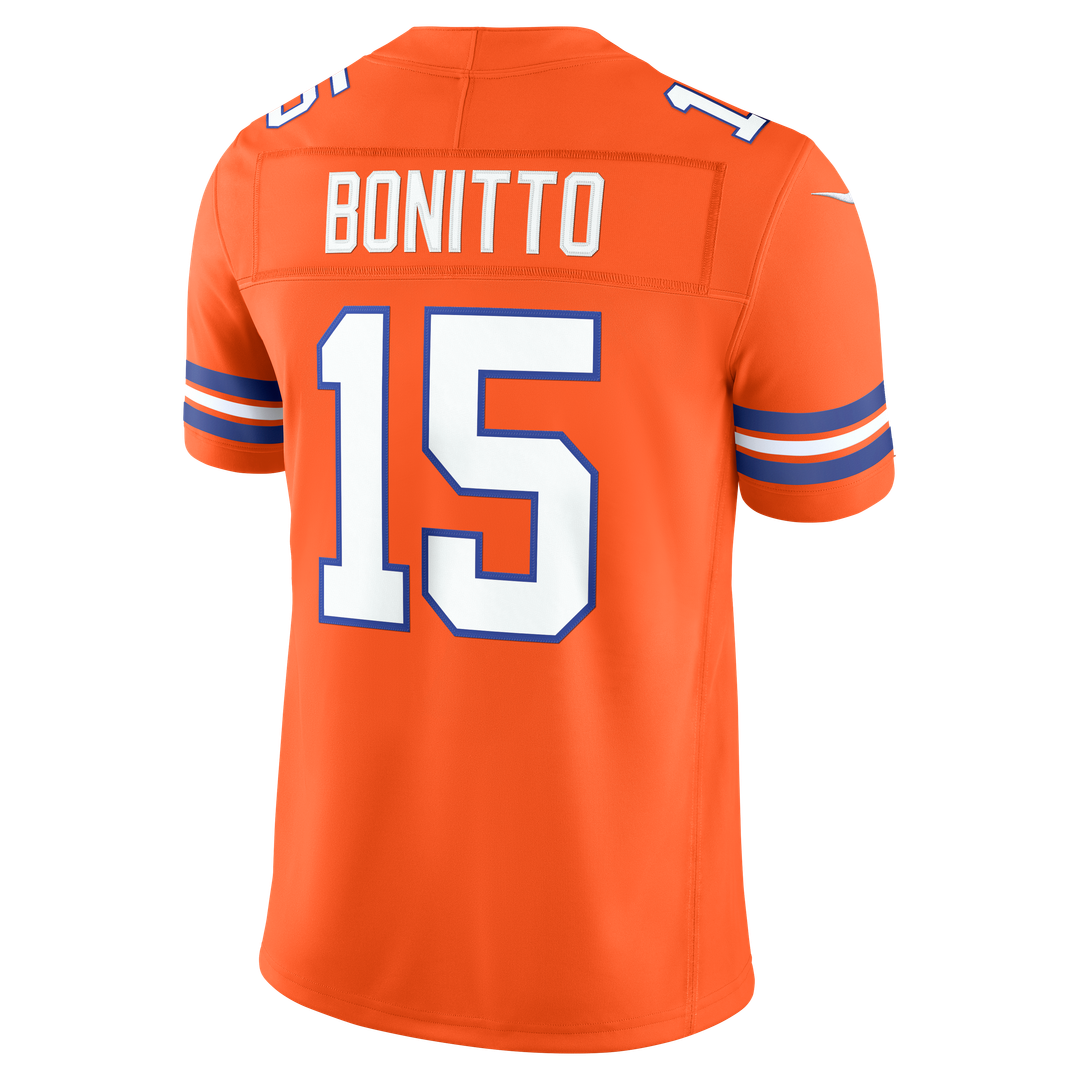 Nik Bonitto Denver Broncos Navy Alternate Vapor F.U.S.E. Stitched Limited Jersey