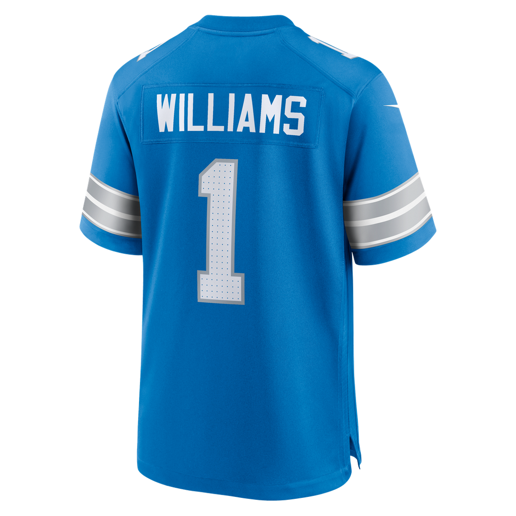 Jameson Williams Detroit Lions Blue Game Player Jersey