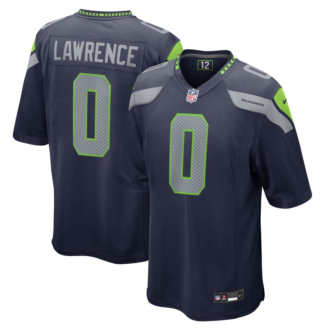 DeMarcus Lawrence Seattle Seahawks College Navy Team Game Jersey