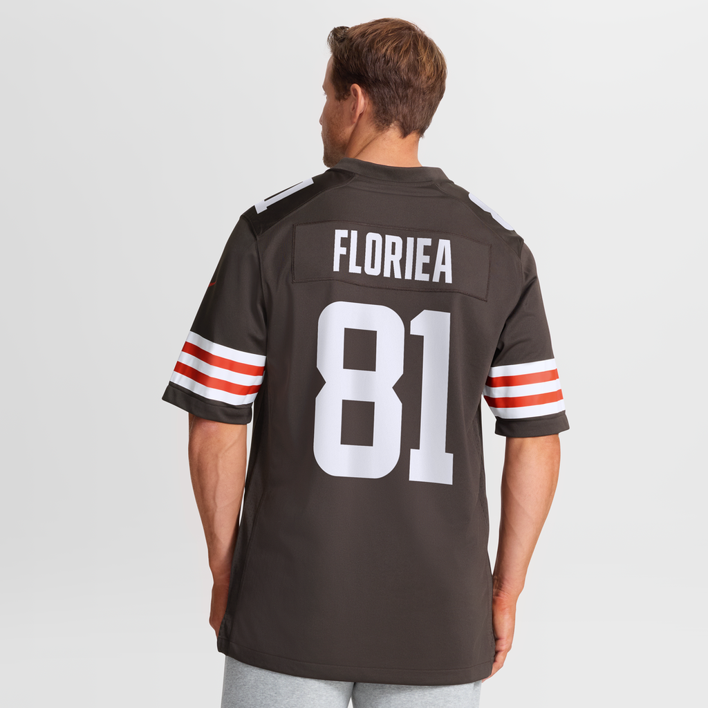 Luke Floriea Cleveland Browns Brown Team Game Jersey