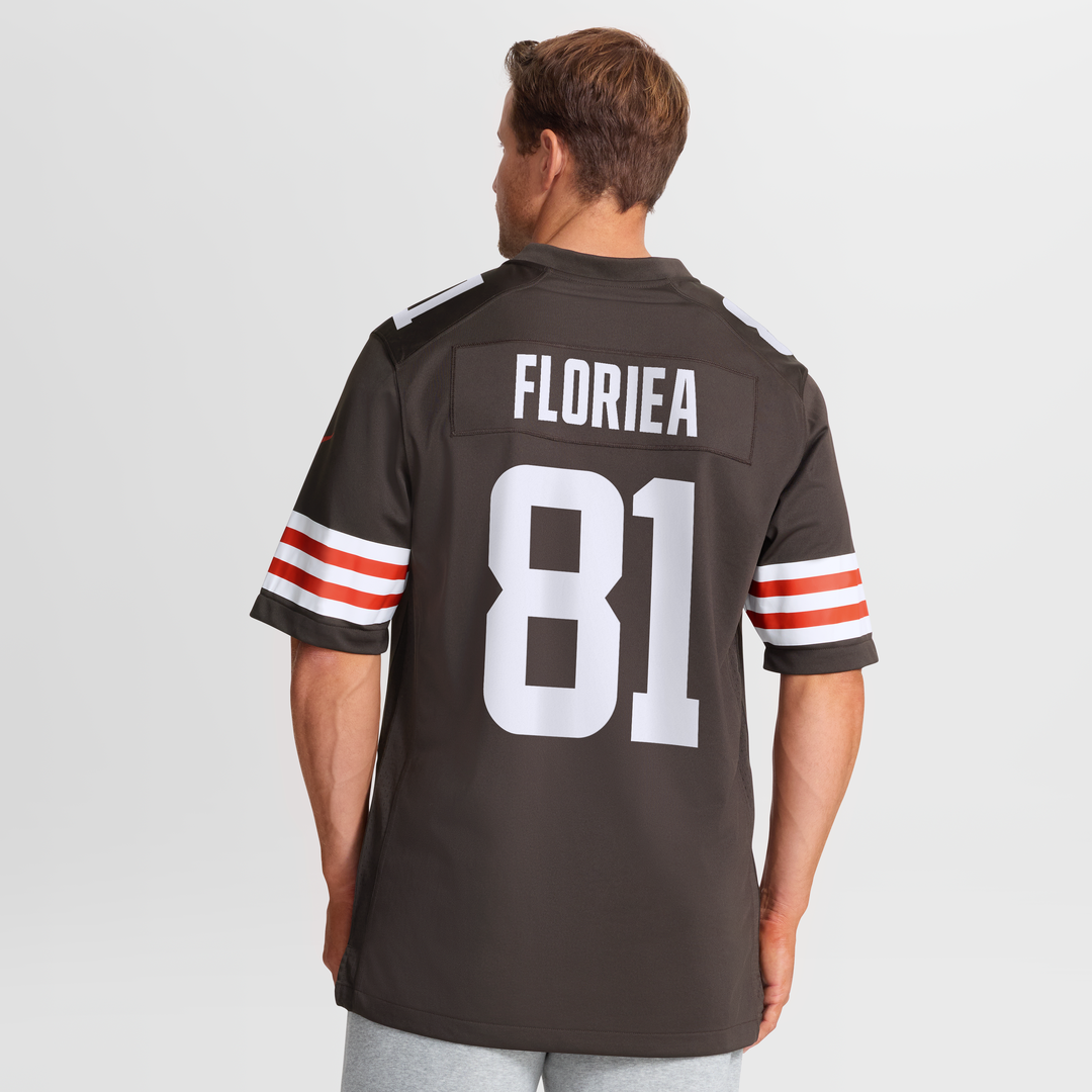Luke Floriea Cleveland Browns Brown Team Game Jersey