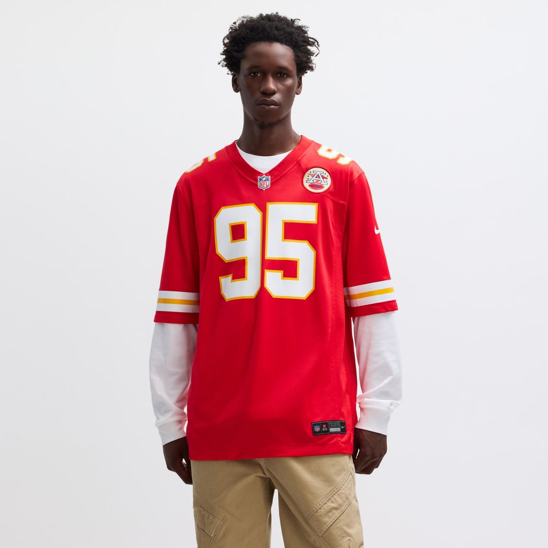 Chris Jones Kansas City Chiefs Red Game Jersey