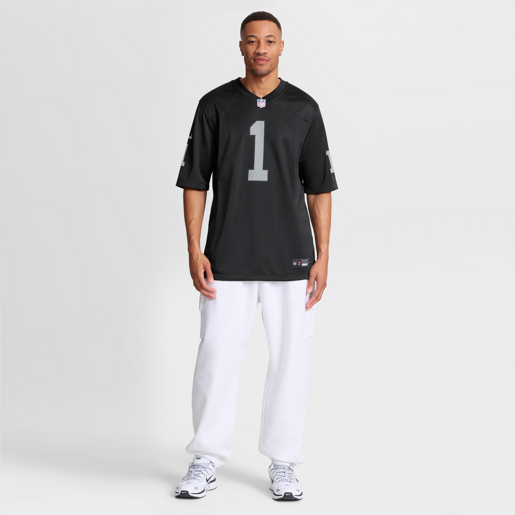 Las Vegas Raiders Number 1 Groom Black Game Jersey