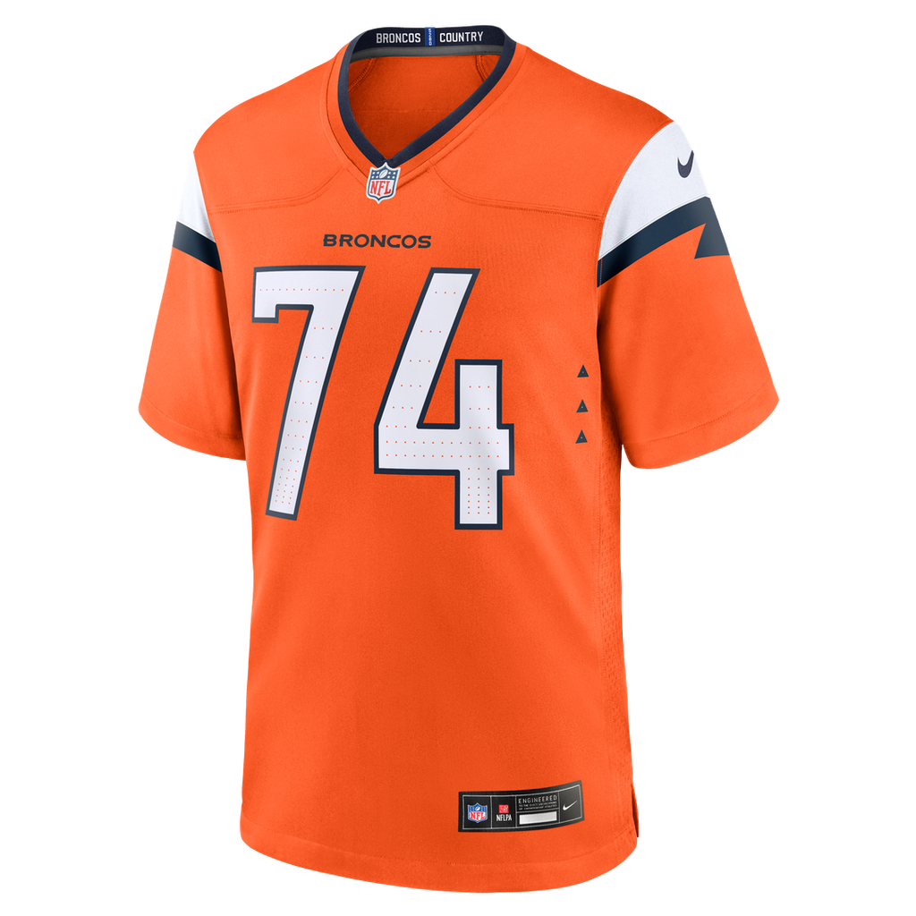 Ben Powers Denver Broncos Orange Team Game Jersey