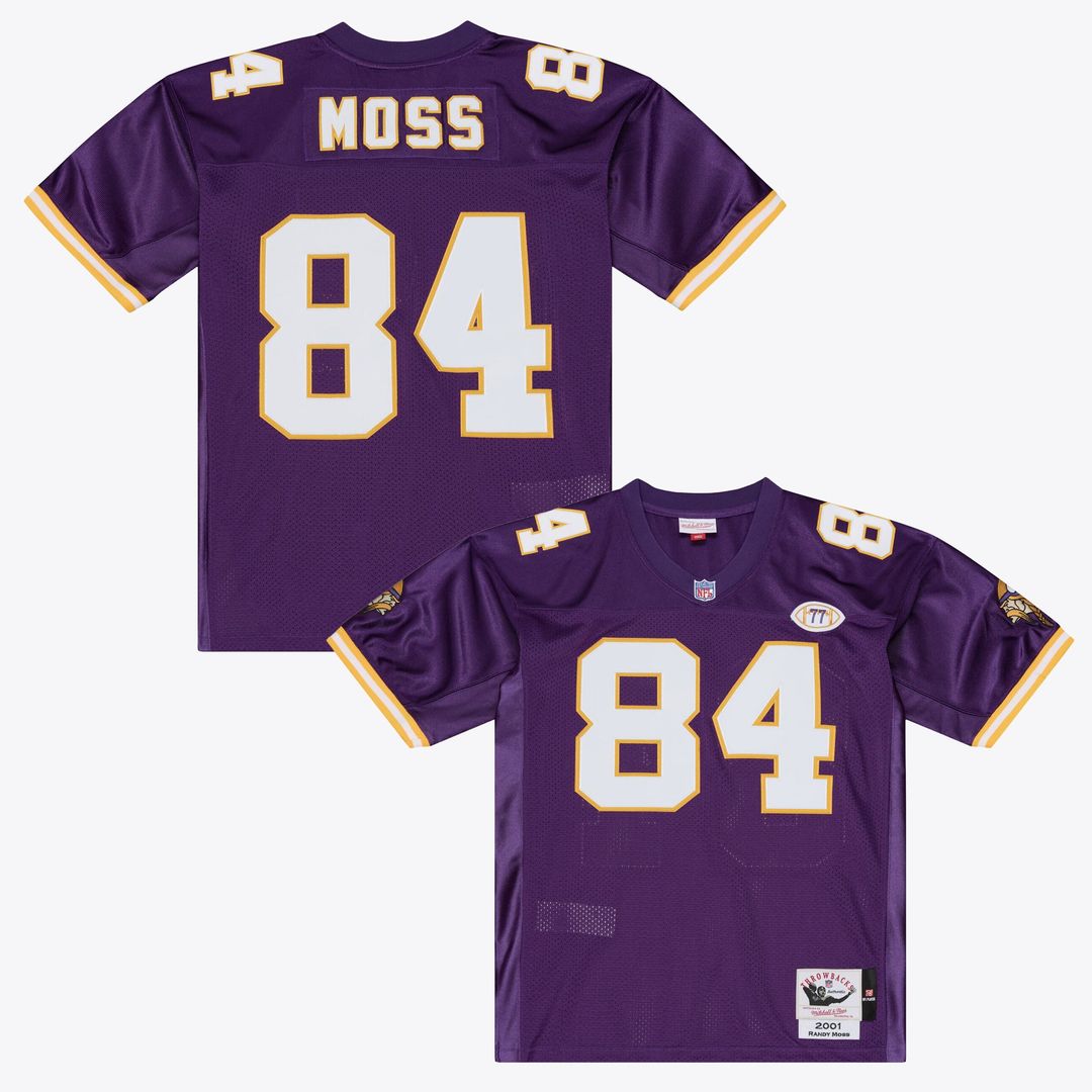Randy Moss Minnesota Vikings Purple 2001 Authentic Throwback Jersey