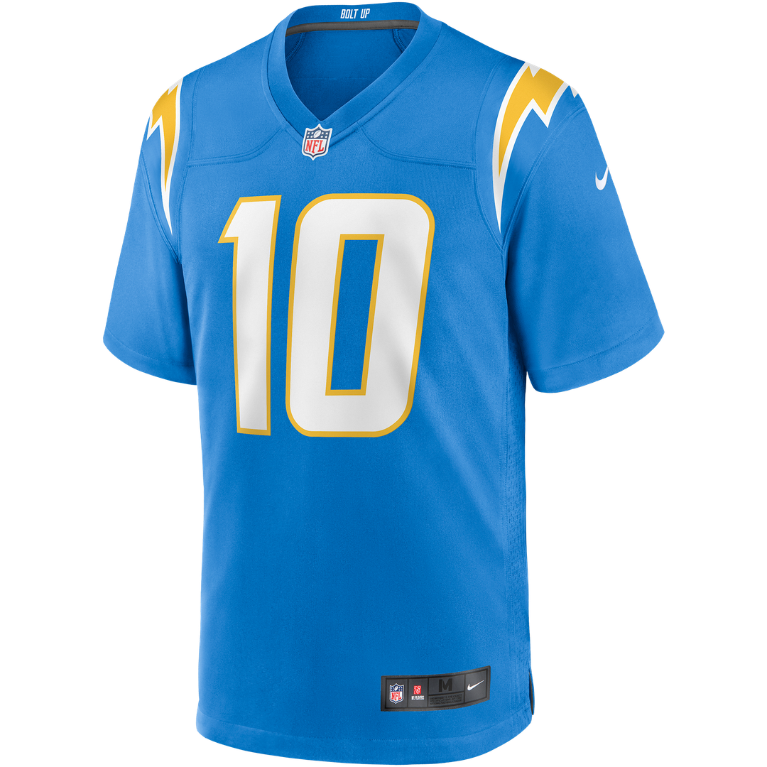 Justin Herbert Los Angeles Chargers Gold Alternate Charger Power Game Player Jersey