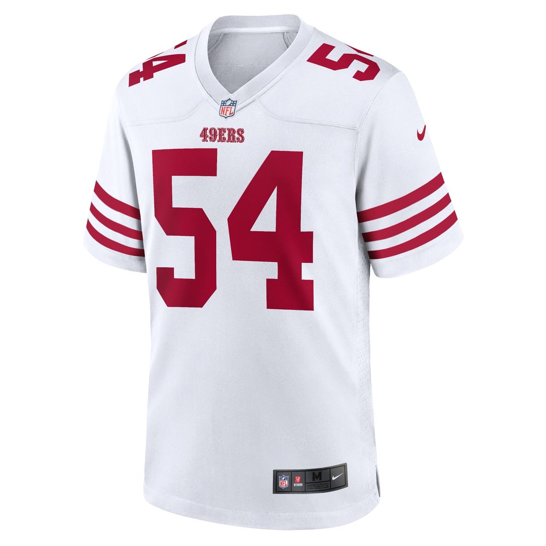 Fred Warner San Francisco 49ers White Player Game Jersey