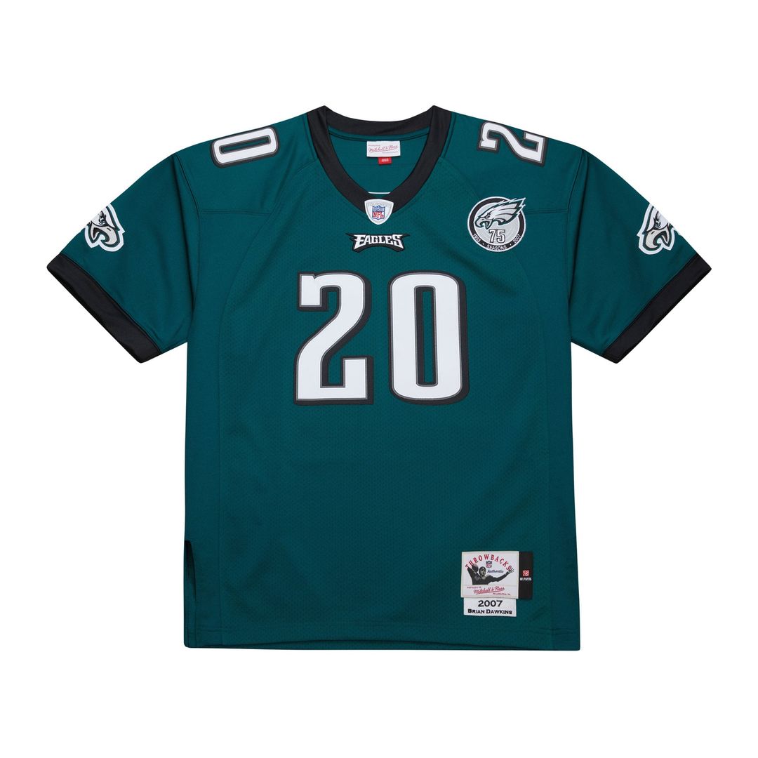Brian Dawkins Philadelphia Eagles Green 2007 Authentic Throwback Retired Player Jersey