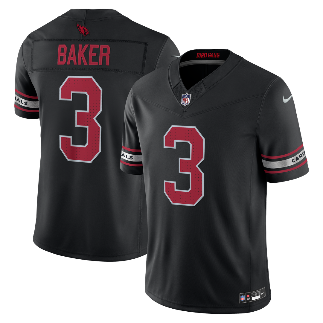 Budda Baker Arizona Cardinals Black Alternate Vapor F.U.S.E. Stitched Limited Jersey
