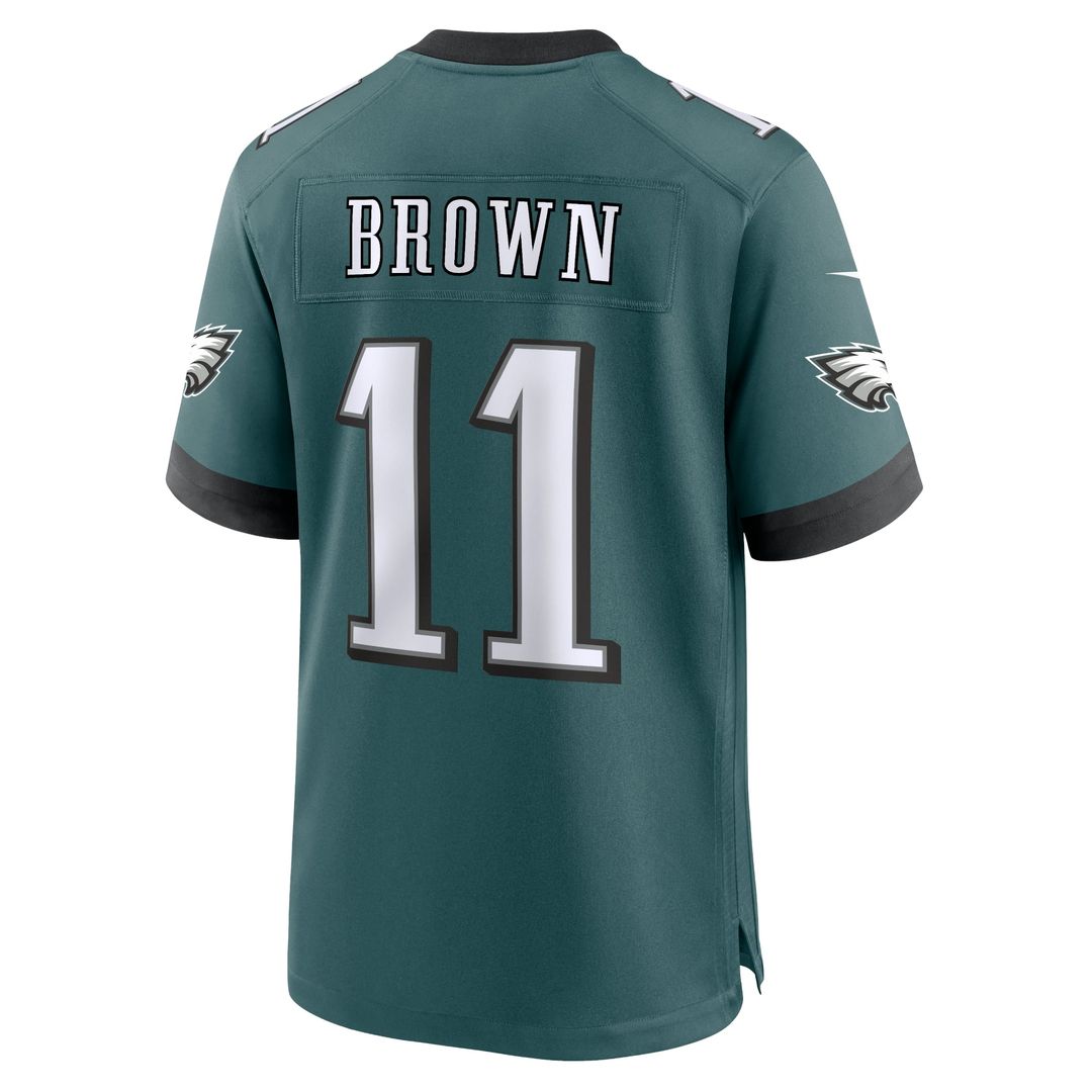 A.J. Brown Philadelphia Eagles Midnight Green Team Game Jersey