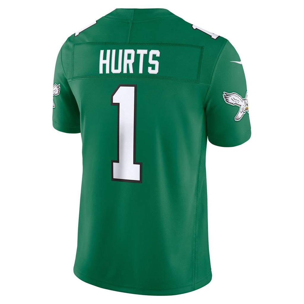 Jalen Hurts Philadelphia Eagles Kelly Green Alternate Vapor F.U.S.E. Stitched Limited Jersey