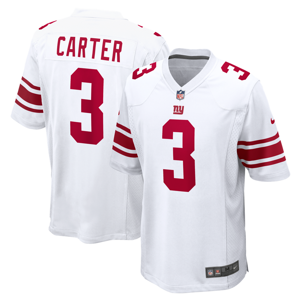 Abdul Carter New York Giants White Game Jersey