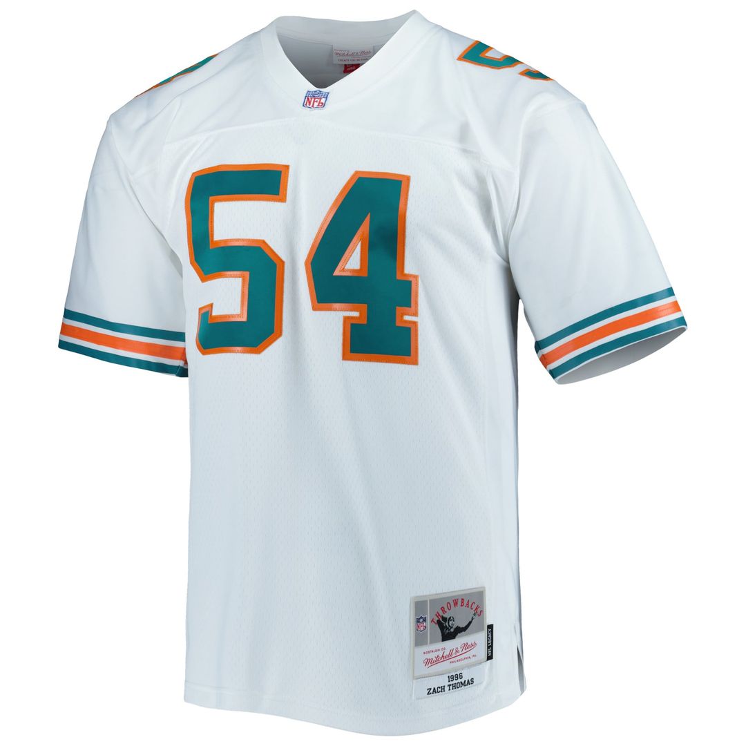 Zach Thomas Miami Dolphins White Legacy Replica Jersey