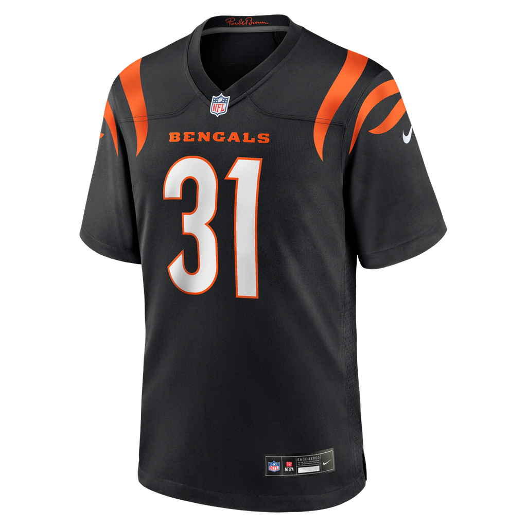 Ickey Woods Cincinnati Bengals Black Retired Player Game Jersey
