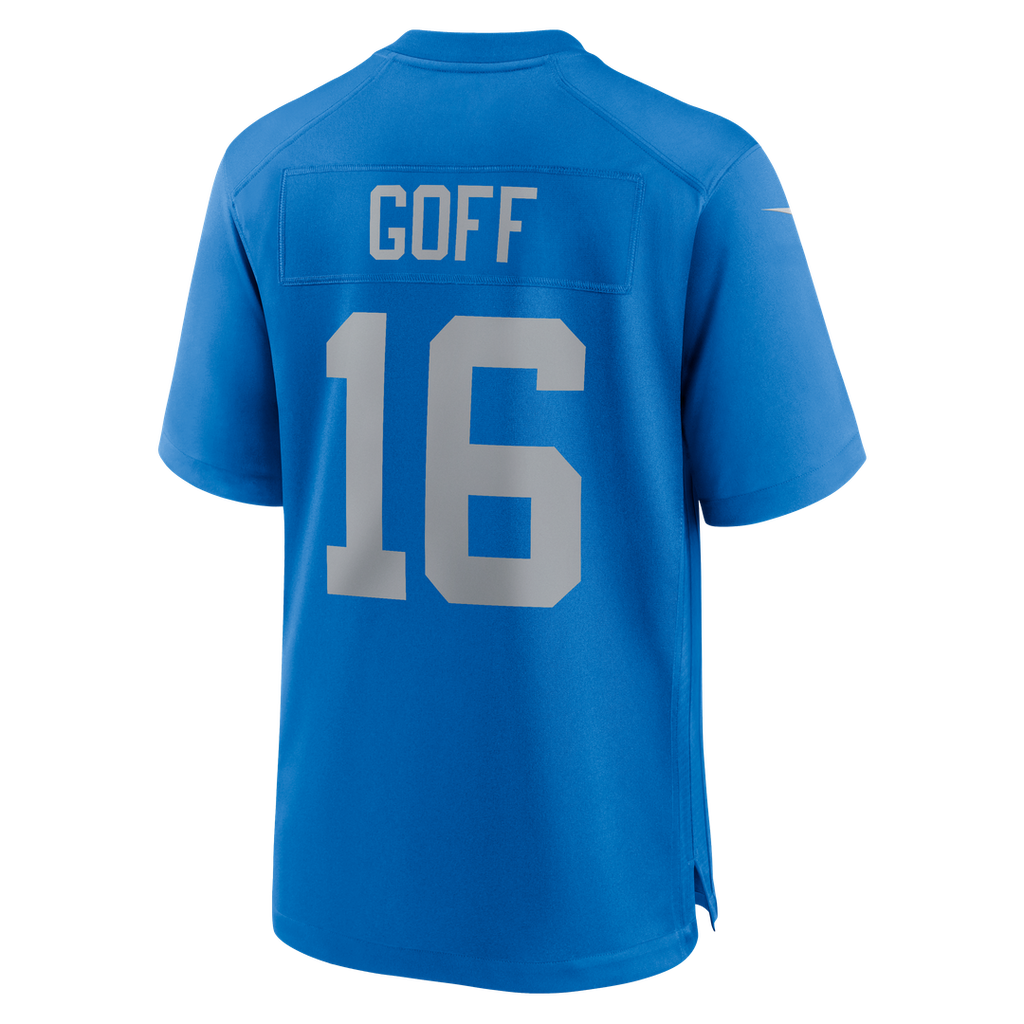 Jared Goff Detroit Lions Blue Alternate Game Jersey