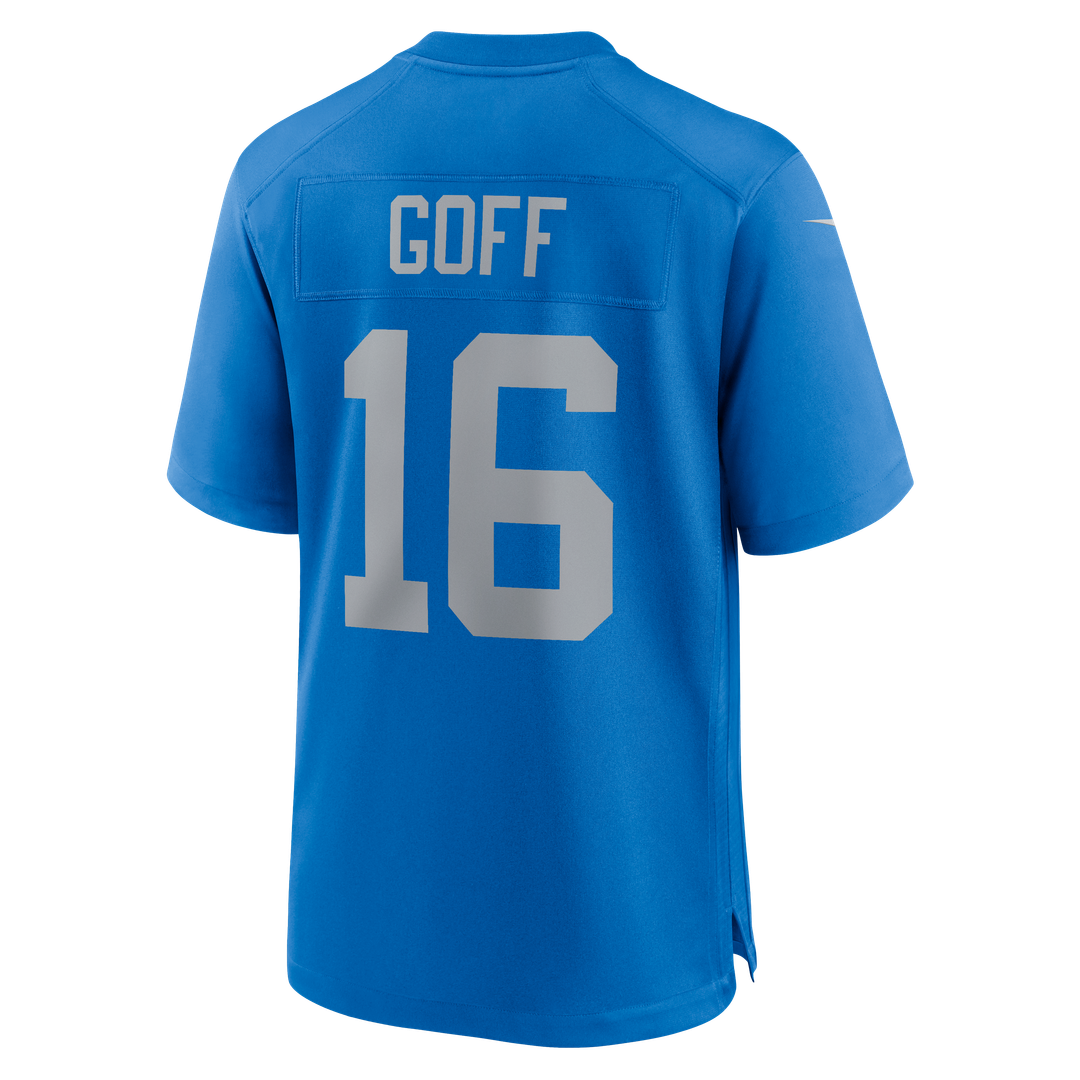 Jared Goff Detroit Lions Blue Alternate Game Jersey