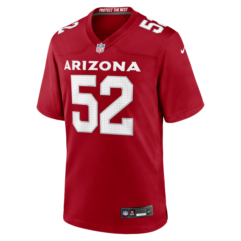 Jordan Burch Arizona Cardinals Cardinal Team Game Jersey