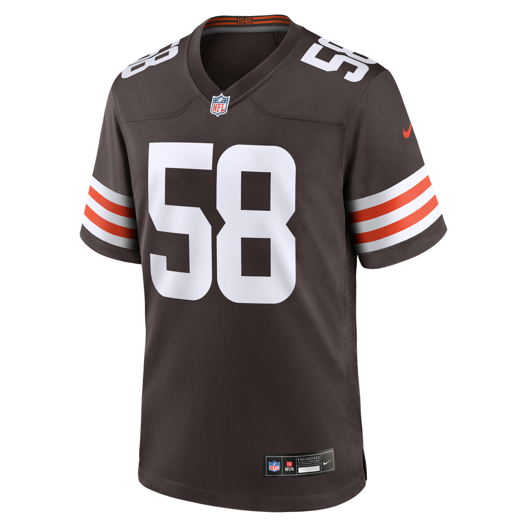 Austin Barber Cleveland Browns Brown Team Game Jersey