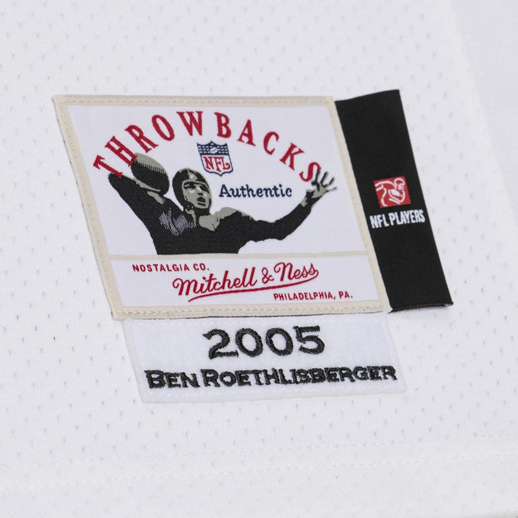 Ben Roethlisberger Pittsburgh Steelers White 2005 Authentic Throwback Jersey