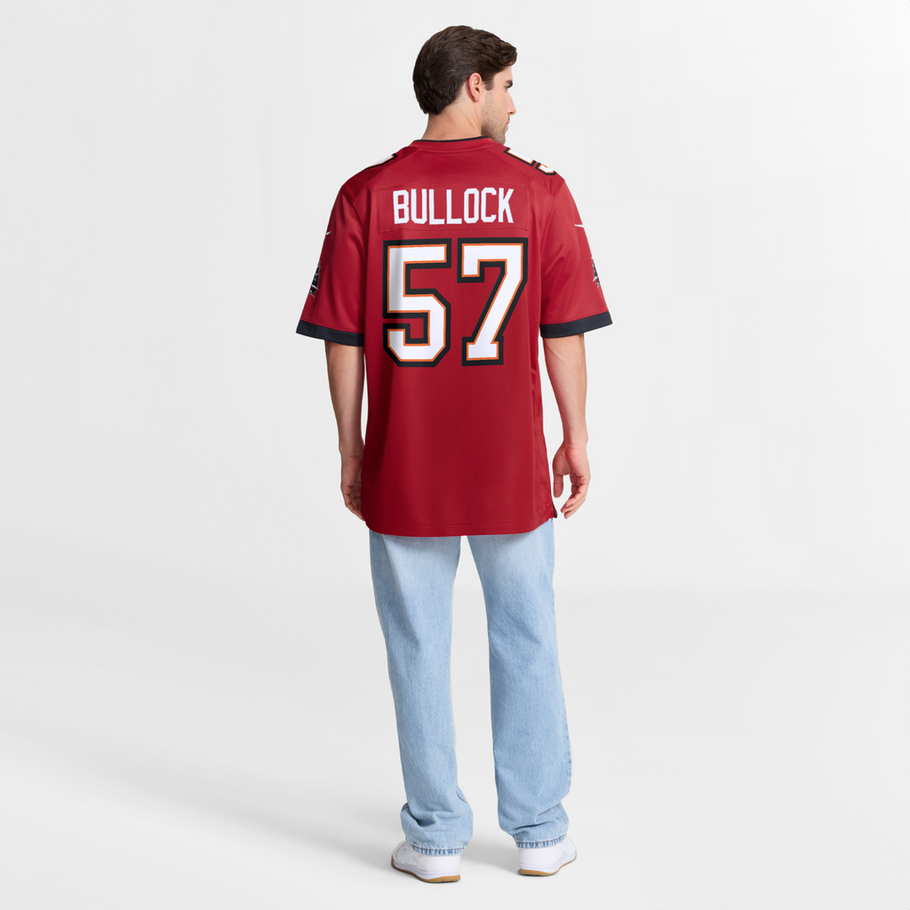 John Bullock Tampa Bay Buccaneers Red Team Game Jersey