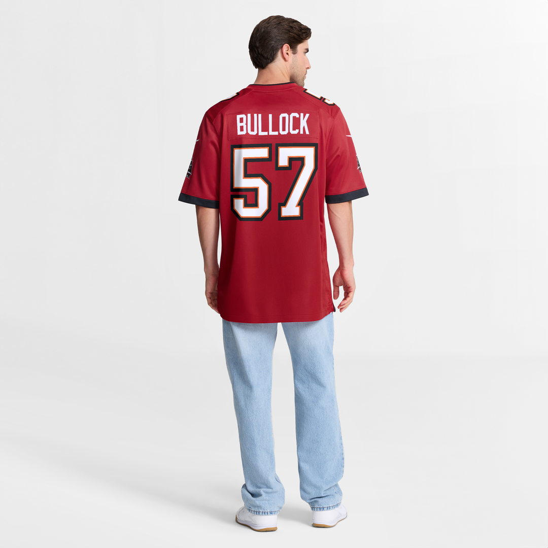 John Bullock Tampa Bay Buccaneers Red Team Game Jersey