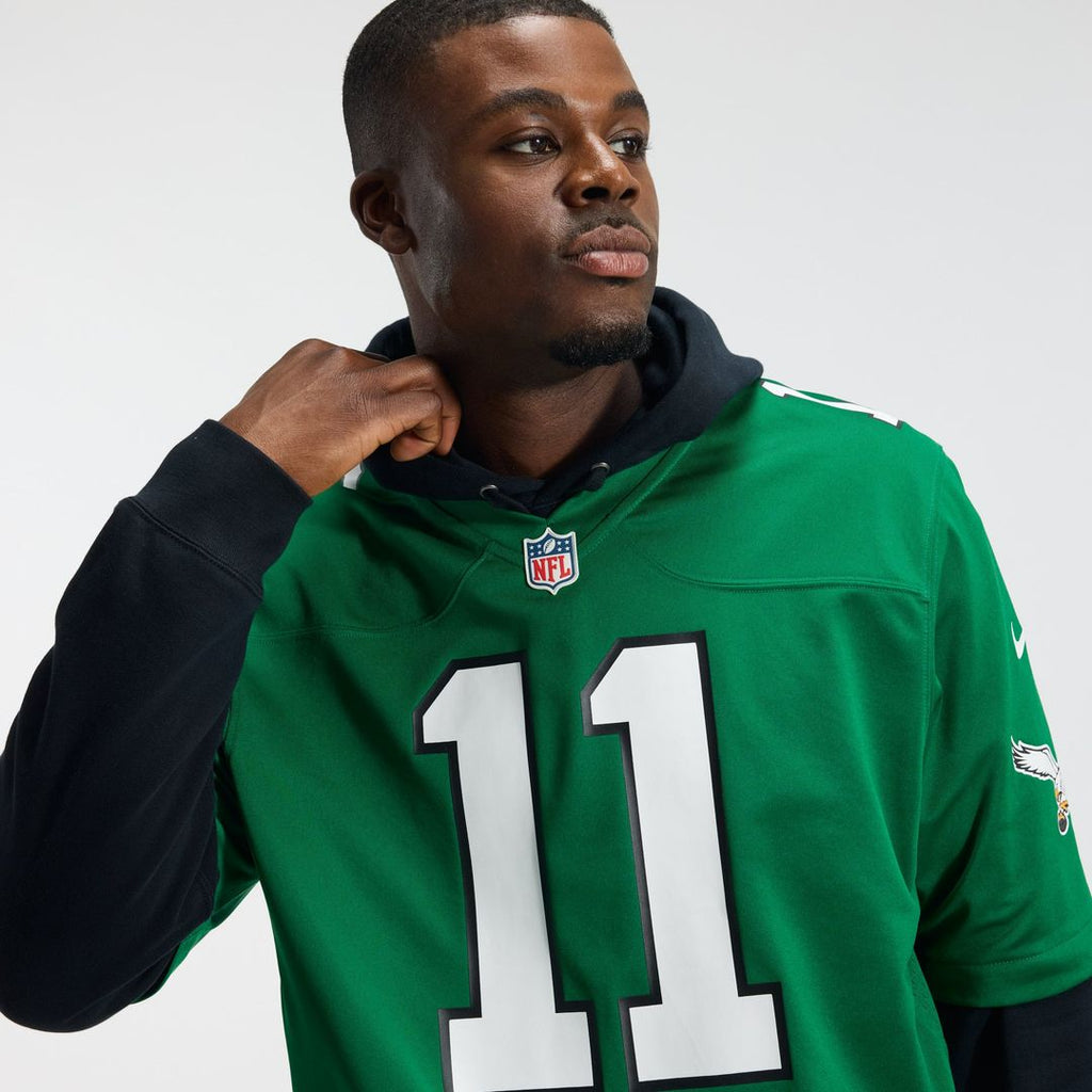A.J. Brown Philadelphia Eagles Kelly Green Alternate Game Player Jersey