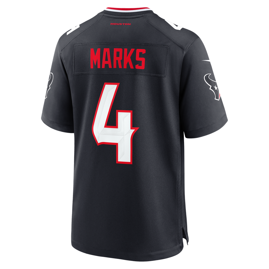 Woody Marks Houston Texans Navy Team Game Jersey
