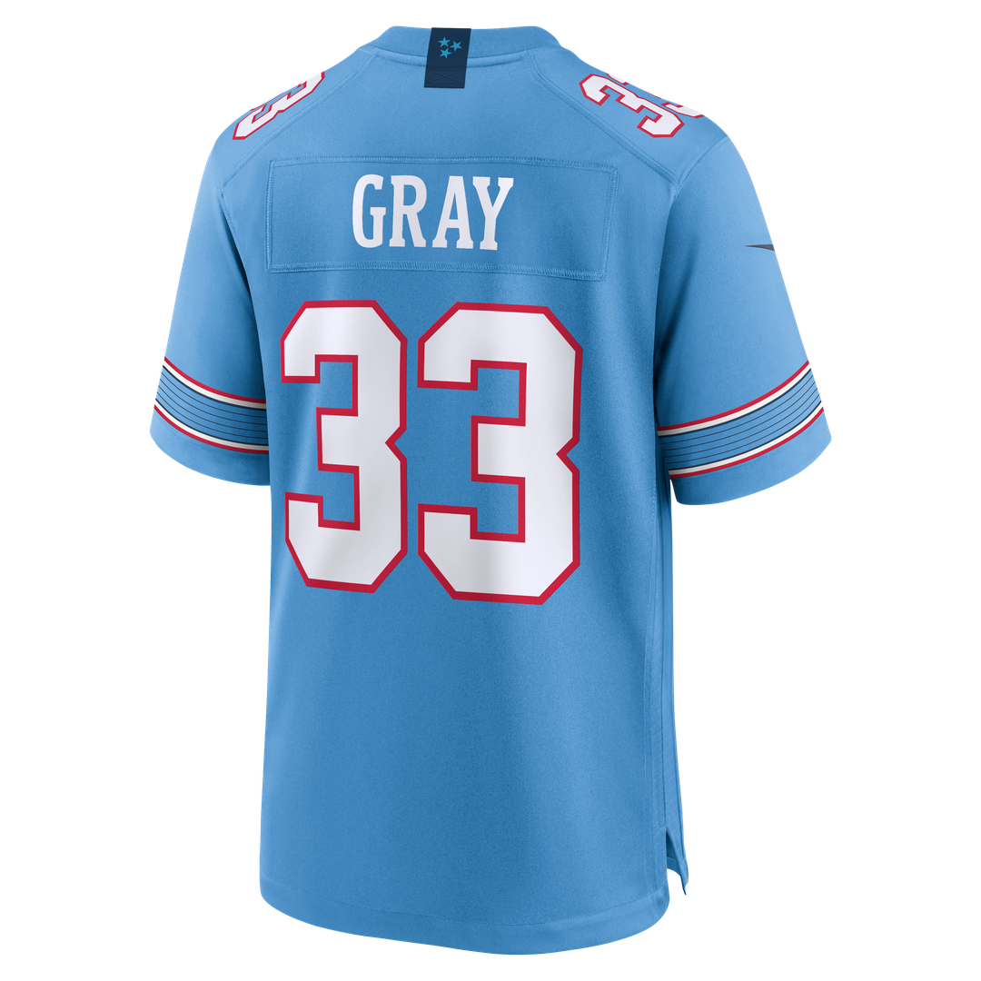 Cedric Gray Tennessee Titans Light Blue Game Jersey