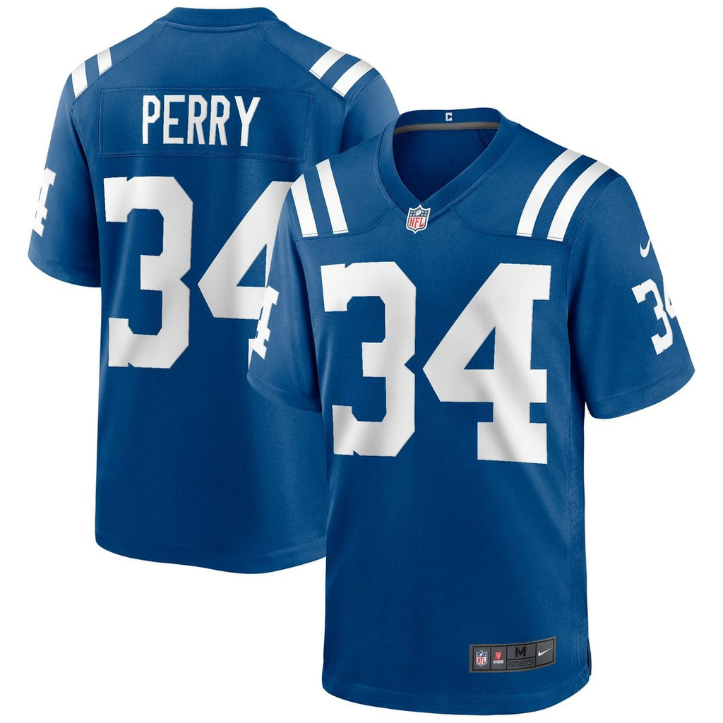 Joe Perry Indianapolis Colts Royal Game Retired Player Jersey