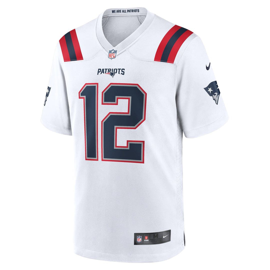 Tom Brady New England Patriots White Retired Game Jersey