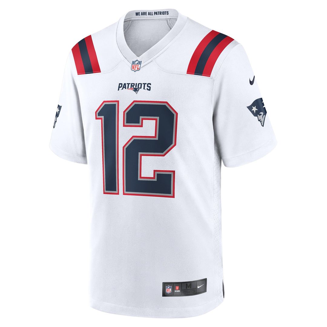 Tom Brady New England Patriots White Retired Game Jersey