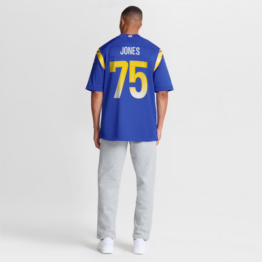 Deacon Jones Los Angeles Rams Royal Game Retired Player Jersey