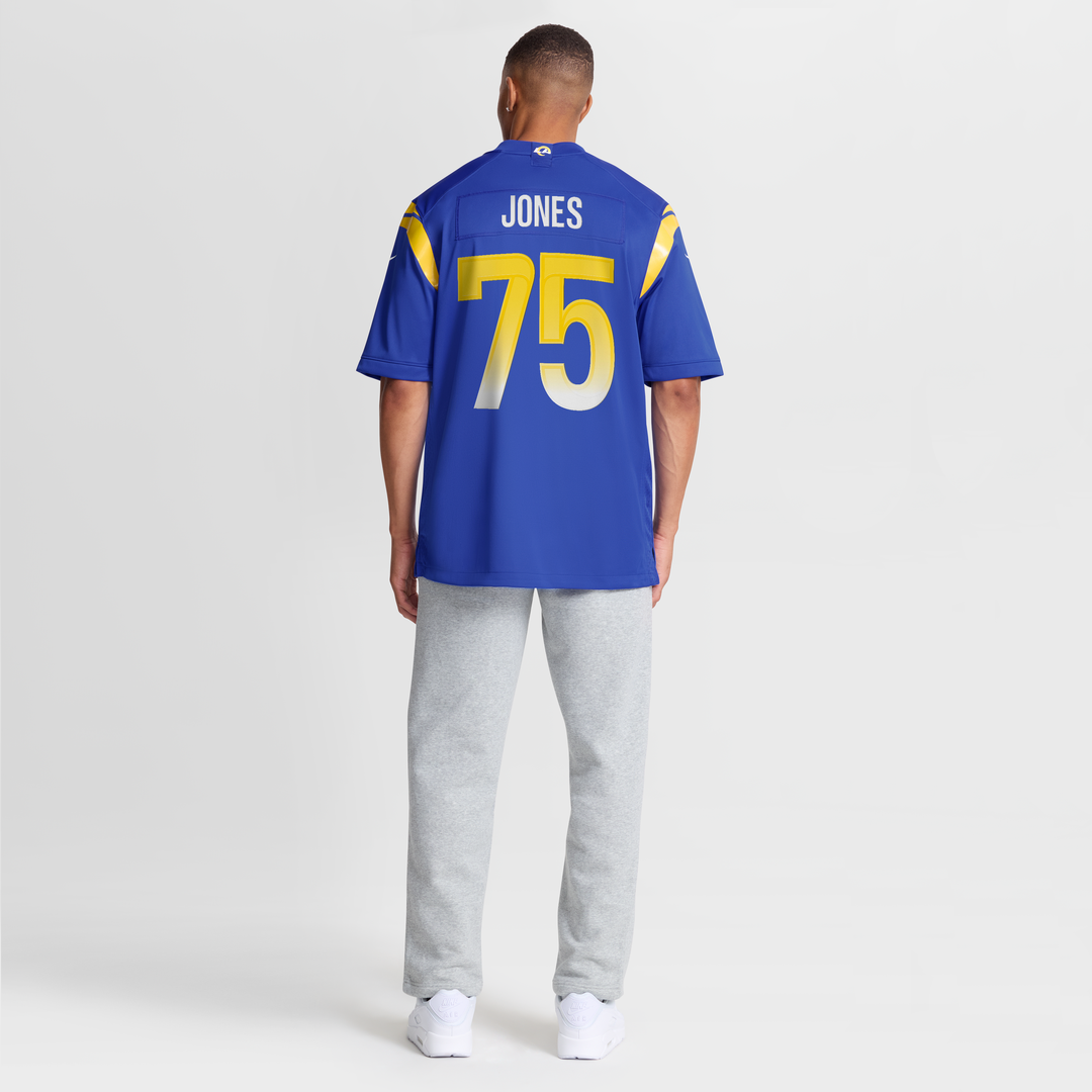 Deacon Jones Los Angeles Rams Royal Game Retired Player Jersey