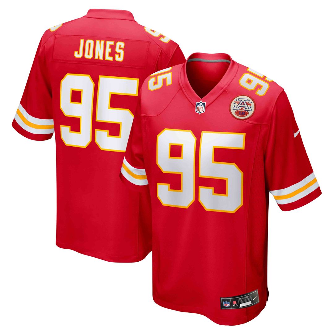 Chris Jones Kansas City Chiefs Red Game Jersey