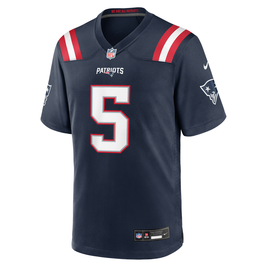 Dre'Mont Jones New England Patriots Navy Team Game Jersey