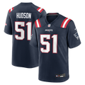 James Hudson New England Patriots Navy Team Game Jersey