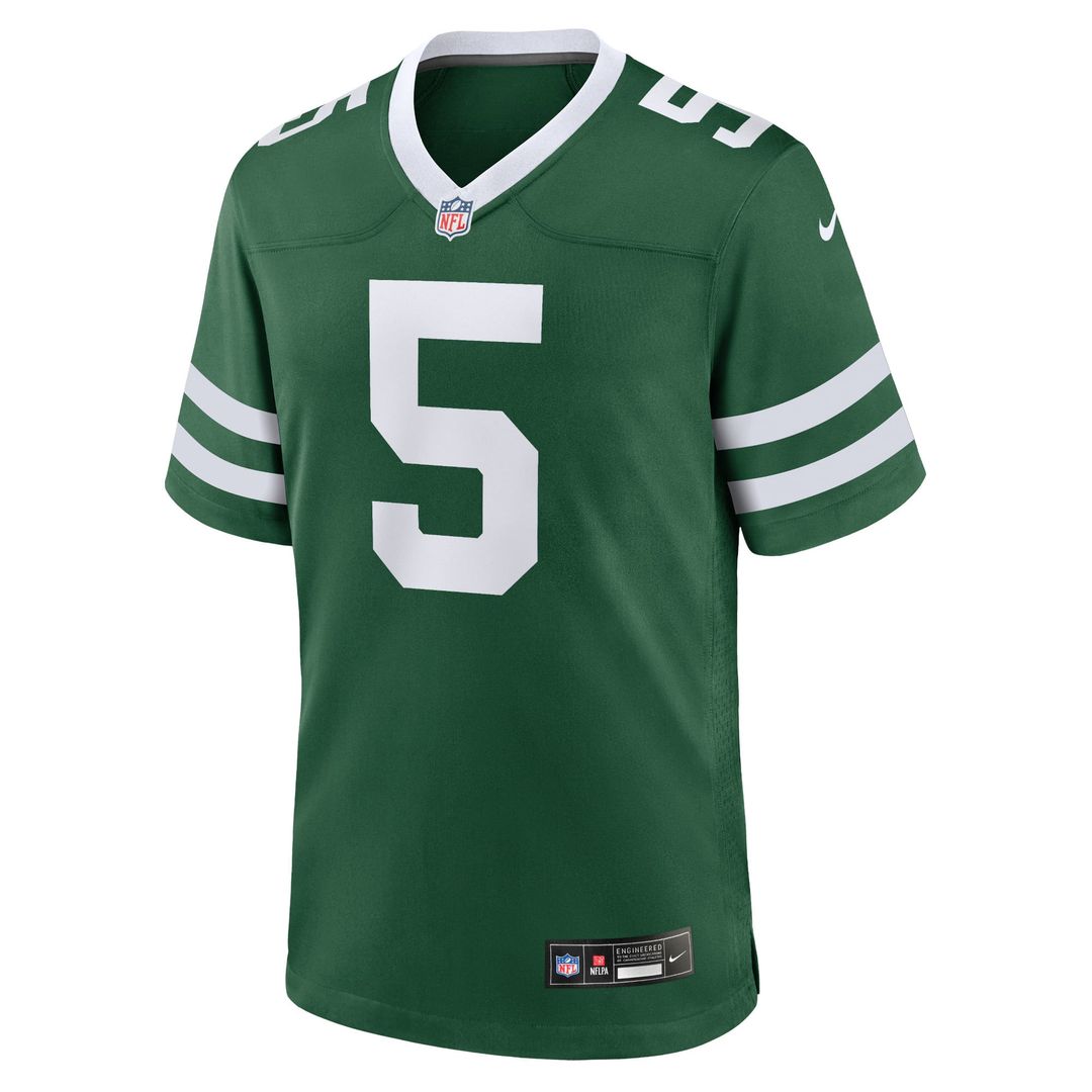 Garrett Wilson New York Jets Legacy Black Alternate Game Jersey