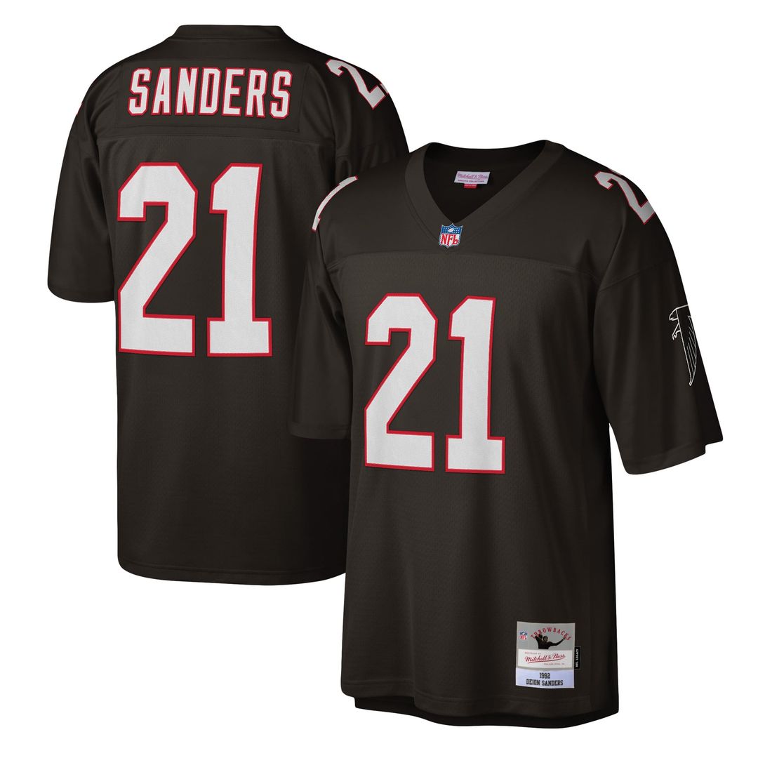 Deion Sanders Atlanta Falcons White Legacy Replica Jersey