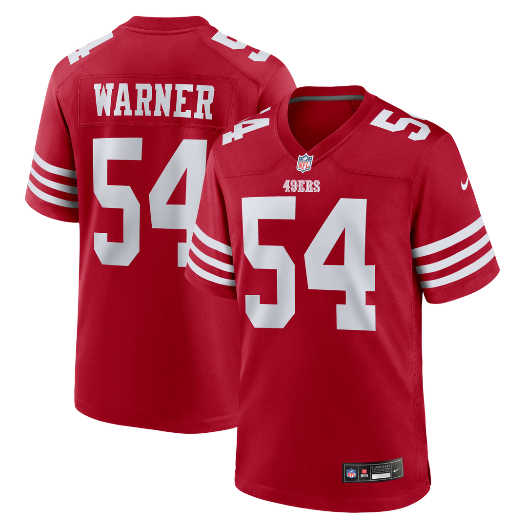 Fred Warner San Francisco 49ers Scarlet Team Game Player Jersey