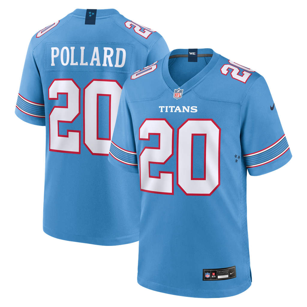 Tony Pollard Tennessee Titans Light Blue Game Jersey
